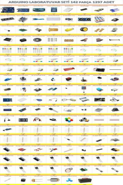 SANEC Arduino Laboratuvar Seti 142 Parça 1297 Adet