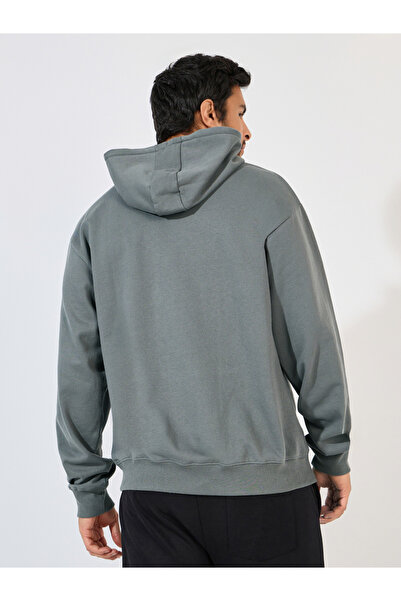 Styli Relaxed Fit Fleece Hoodie with Kangaroo Pocket