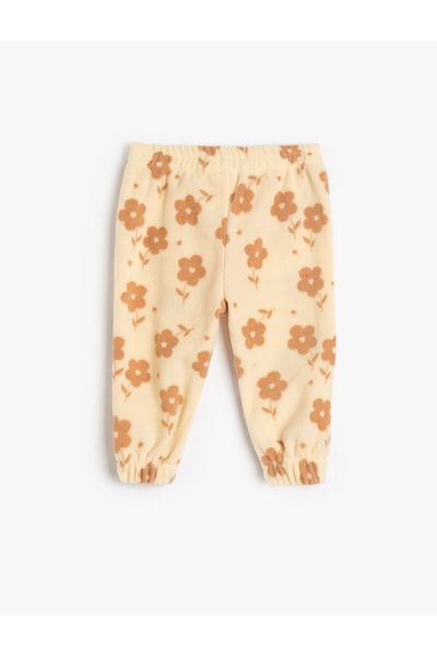 Koton Jogger Sweatpants Floral Patterned Elastic Waist