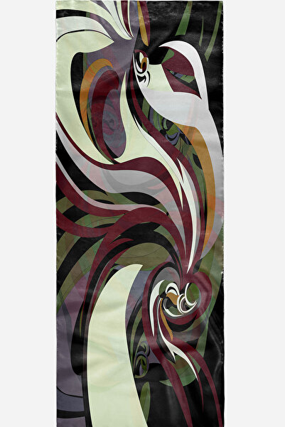 Zerruba Bordo Desenli Pamuk Şal