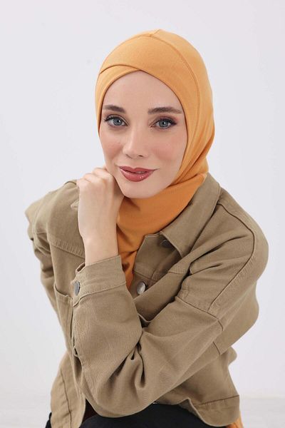 Aisha's Design Winter Hijab Cap with Cross Detail on the Front, Tb-4Rb
