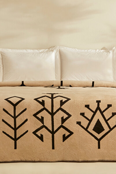 Karaca Home Pătură dublă din bumbac alb Sara