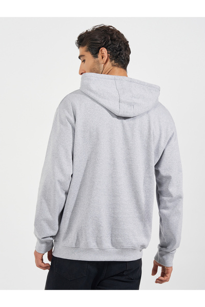 Styli Relaxed Fit Fleece Hoodie with Kangaroo Pocket