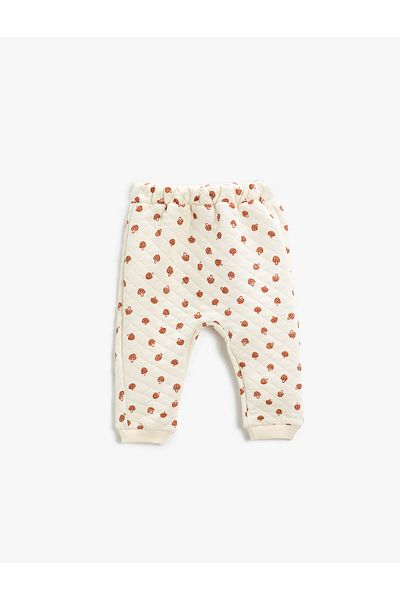 Koton Quilted Jogger Sweatpants with Elastic Waist