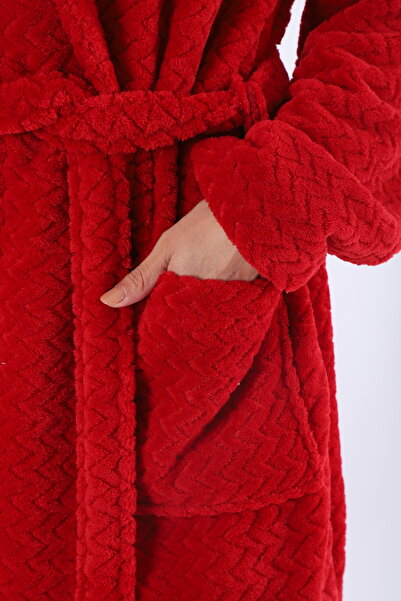 MEYHOME Wellsoft Şalyaka Dressing Gown (Zigzag Pattern)