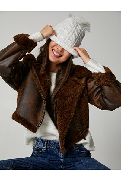 Koton Pompom Hair Knitted Beret