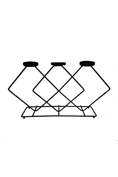 gaman 3 Gözlü Şamdan Mumluk Metal Dekoretif Organizasyon Ayaklı Masa Bahçe Sü...