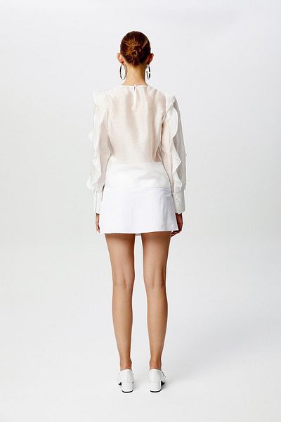 rue. Ecru Shirt - Flywheel and Stripe, Semi Transparent