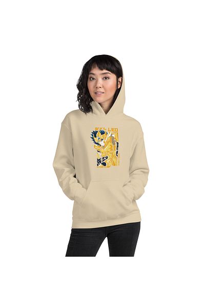 Moda Glo Φούτερ Unisex Leo με στάμπα με κουκούλα