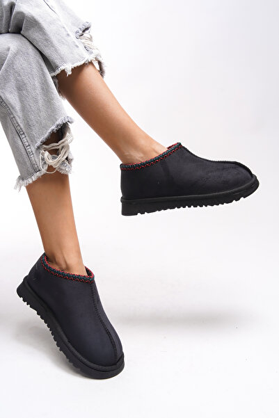 Riccon Giselsaria Kadın Kısa Rahat Bot 00121020 Siyah