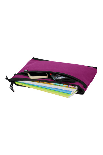 Jacbag Dual Zip Folder -Two Compartment File A4