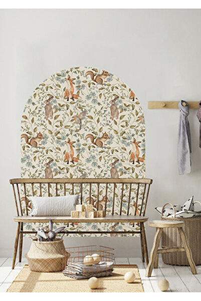 WALLHUMAN Boho - Bohem Tarz Oval Kemer Dekoratif Duvar Stickerı