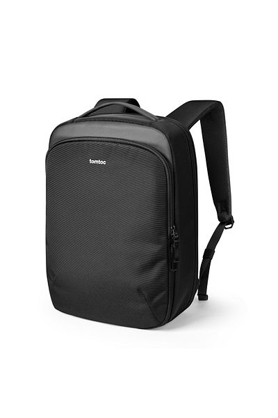 Tomtoc حقيبة ظهر للكمبيوتر المحمول Macbook Pro باللون الأسود مقاس 16 بوصة من Navigator H62 - T60m1d1