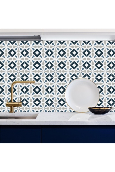 Bigaimaj 60 см x 100 см Плитка з візерунком - самоклеюча фольга, між стільницями на кухні