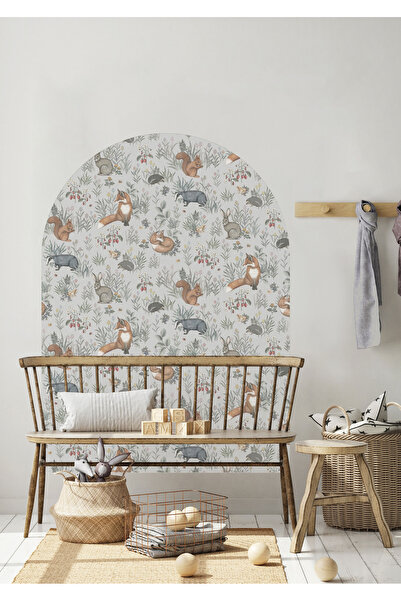 WALLHUMAN Boho - Bohem Tarz Oval Kemer Dekoratif Duvar Stickerı