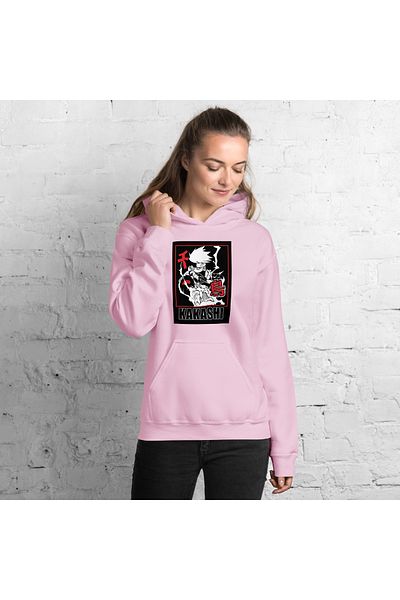 Moda Glo Φούτερ Unisex Kakashi με στάμπα με κουκούλα
