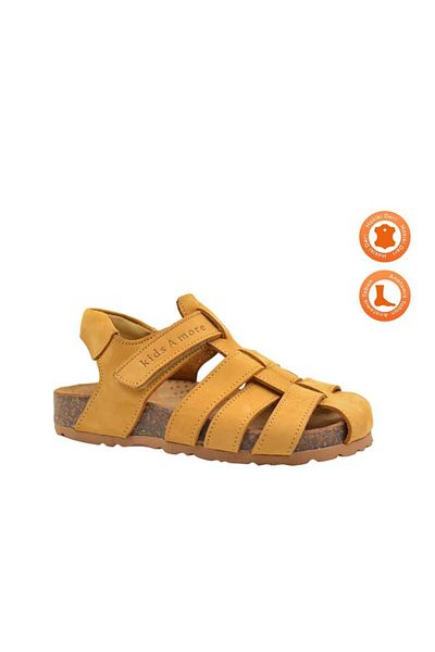 kids A more Lino Unisex Leather Children's Sandals Cat Color