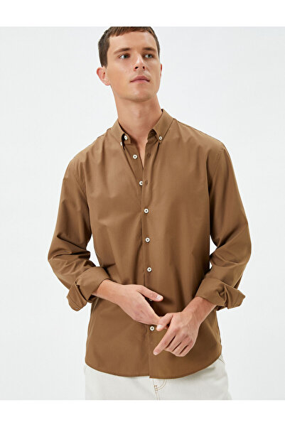 Koton Κλασικό πουκάμισο μακρυμάνικο γιακά