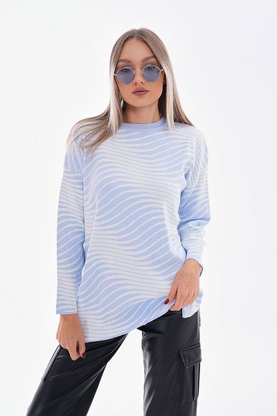 Pinpery Pulover de damă, cu dungi, cu dungi, cu mucegai complet, pentru femei