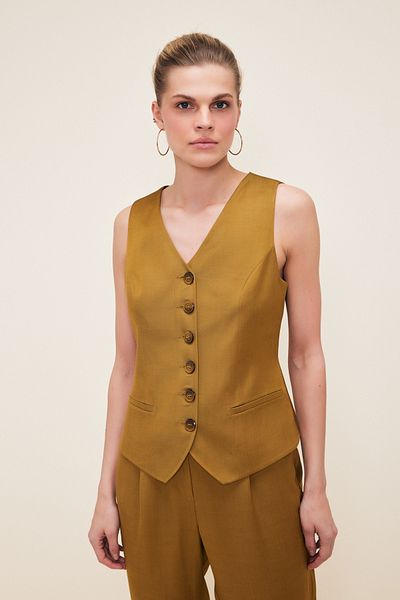 Love My Body Vestă de buzunar de flanel