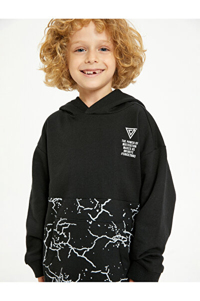 Koton 4wkb10238tk Erkek Çocuk Sweat Siyah