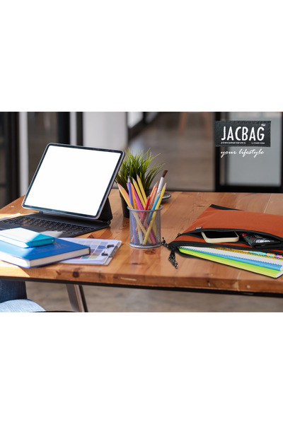 Jacbag Dual Zip Folder -Two Compartment File A4