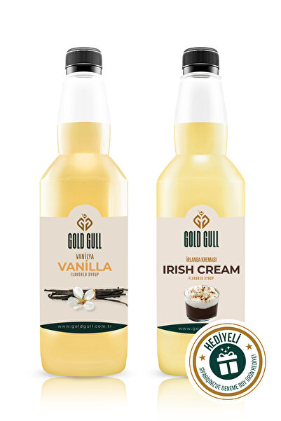 gold gull Vanilya & Irish Cream Aromalı Kahve & Meyve Şurubu 2 x 700 ml.