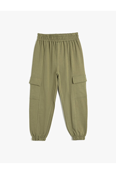 Koton Φούτερ Basic Cargo Jogger με βαμβακερή τσέπη στη μέση