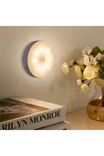 RivelCandle 3 Adet Slim Hareket Sensörlü Gece Lambası Koridor Aydınlatma Yatak Altı Led Led Cabınet Günışığı Set