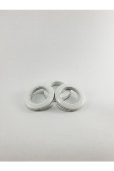 ETAB Decoring & Mataflon Curtain Capsule Ring 20 Pack - White