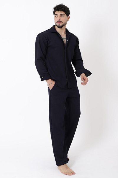 Stilkombin Knitted Snap Fastener Winter Jogger Suit Qm 6336-2011_72010