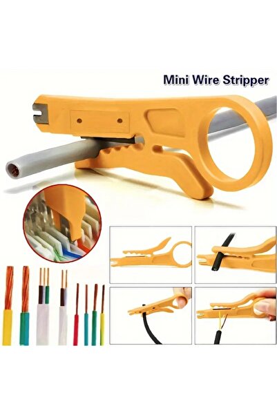 Derwell Kablo Soyucu Kep Kep Kablo Soyma Aparatı Krone Bıçağı Stripper Bıçak Crimper Kablo Sıyırıcı