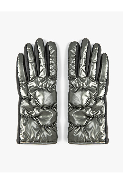 Koton Quilted Gloves Shiny