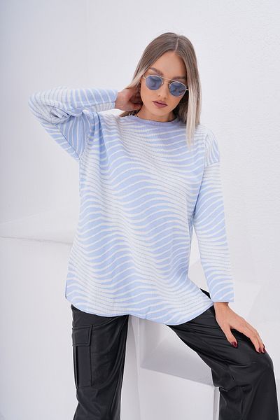 Pinpery Pulover de damă, cu dungi, cu dungi, cu mucegai complet, pentru femei