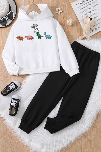 uyguntarz Σετ φόρμας για παιδιά με στάμπα Dinosaur Unisex
