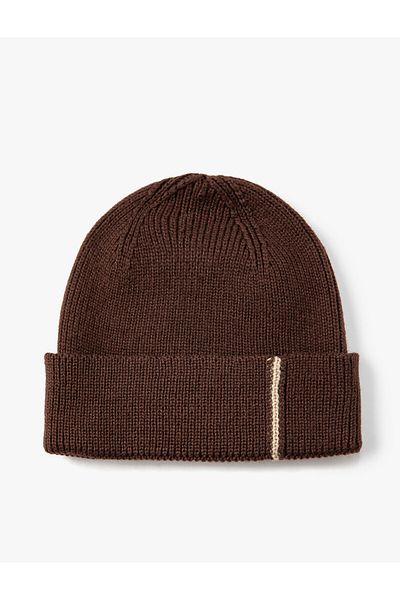 Koton Basic Knitted Stripe Pattern with Fold Detail