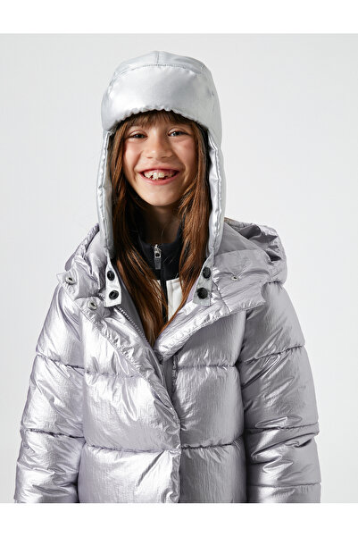 Koton Pilot Hat Double-Sided Ear Flap Fleece Detailed Water Repellent