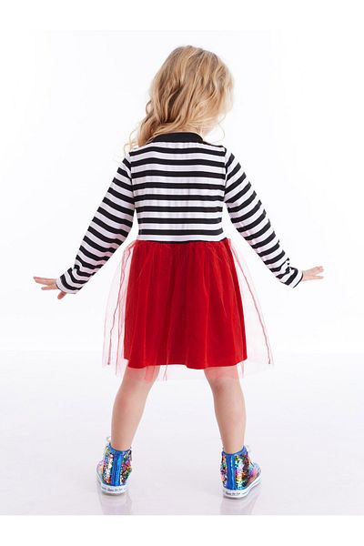 Denokids Kokoş Mädchen-Tüll-Neujahrskleid in Rot