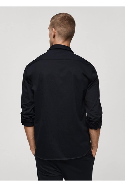 MANGO Man Regular kesim kırışık önleyici gömlek