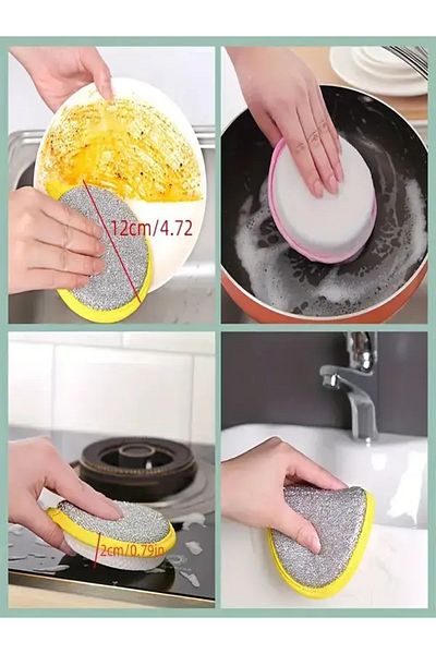 GenelTedarik Double Sided Cleaning Sponge