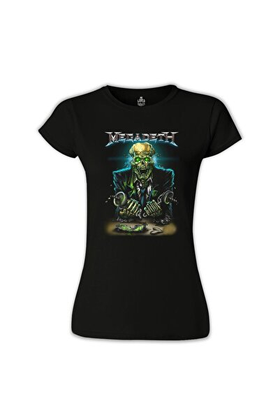 Lord T-Shirt Megadeth - Vic 4 Siyah Kadın Tshirt