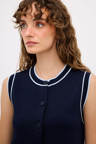 adL Stripe Deaty Knitwear Vest