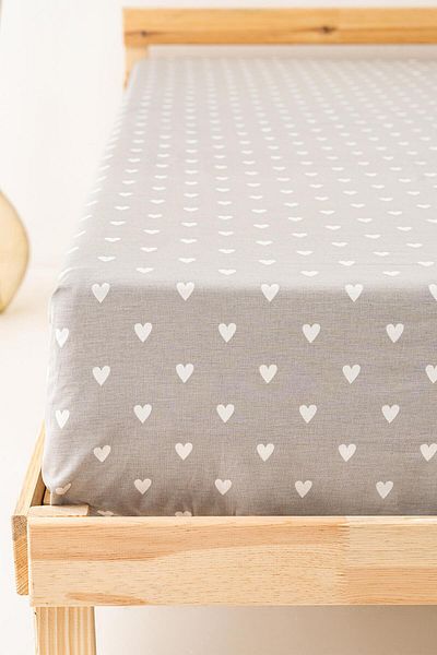 Soley |   Mix & Match |   Hearts |   100% Cotton Single Flat Sheet