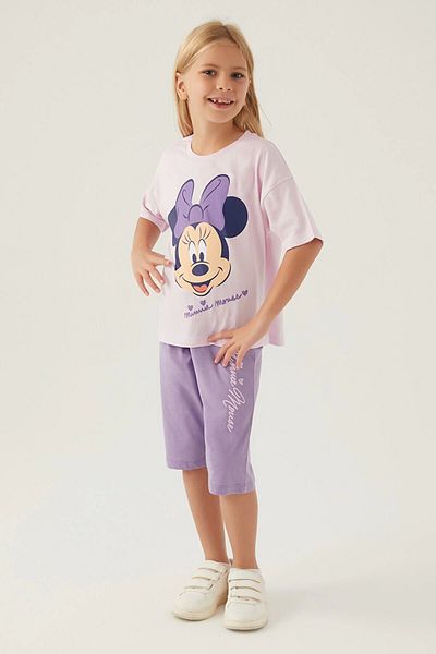 Minnie Mouse بدلة كابري بناتي - روز