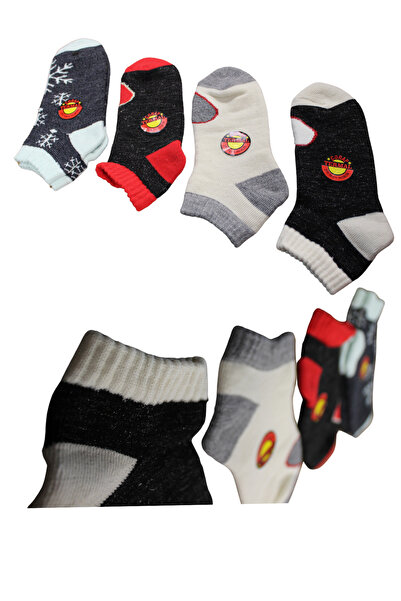 socksbox 4 Ζεύγη Γυναικεία Χειμερινά Θερμικά Μποτάκια Πολύχρωμες Κάλτσες