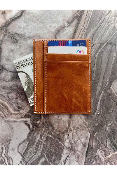 ÖzkanAccessory حامل بطاقات من الجلد المجنون من لومي