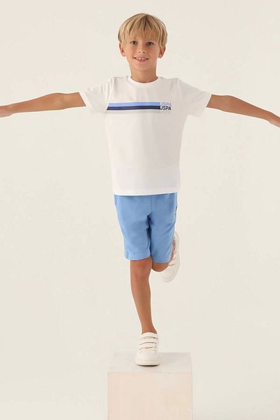 U.S. Polo Assn. U.S. Polo Assn Licensed Tonsurton Navy Blue Boy костюм Bermuda
