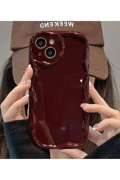 Burroe Atalier iPhone 12 Burgundy Shell Soft Silicone Phone Case