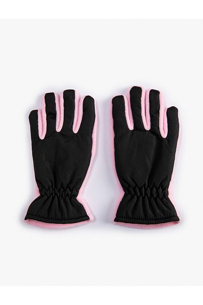Koton Fleece Gloves Color Contrast