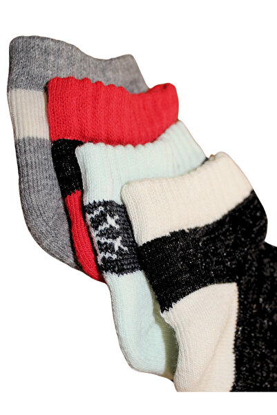 socksbox 4 Ζεύγη Γυναικεία Χειμερινά Θερμικά Μποτάκια Πολύχρωμες Κάλτσες